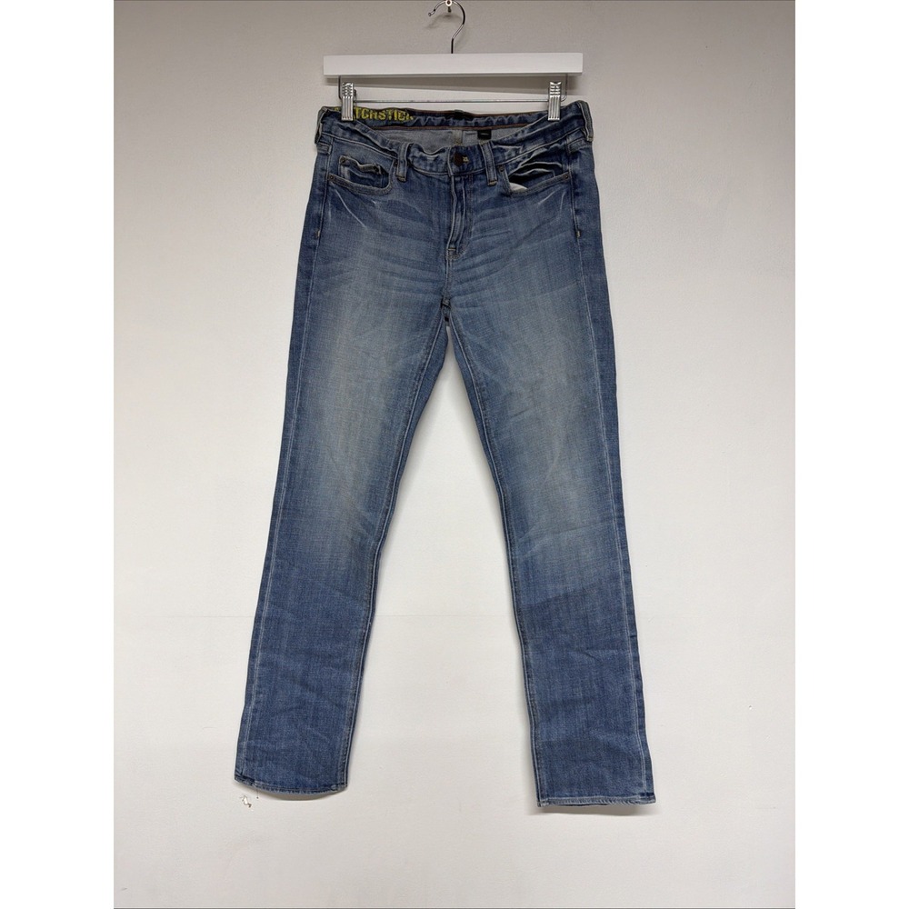 J. Crew Matchstick Skinny Jeans Womens 28 Low Rise Medium Wash Blue 32 Inseam